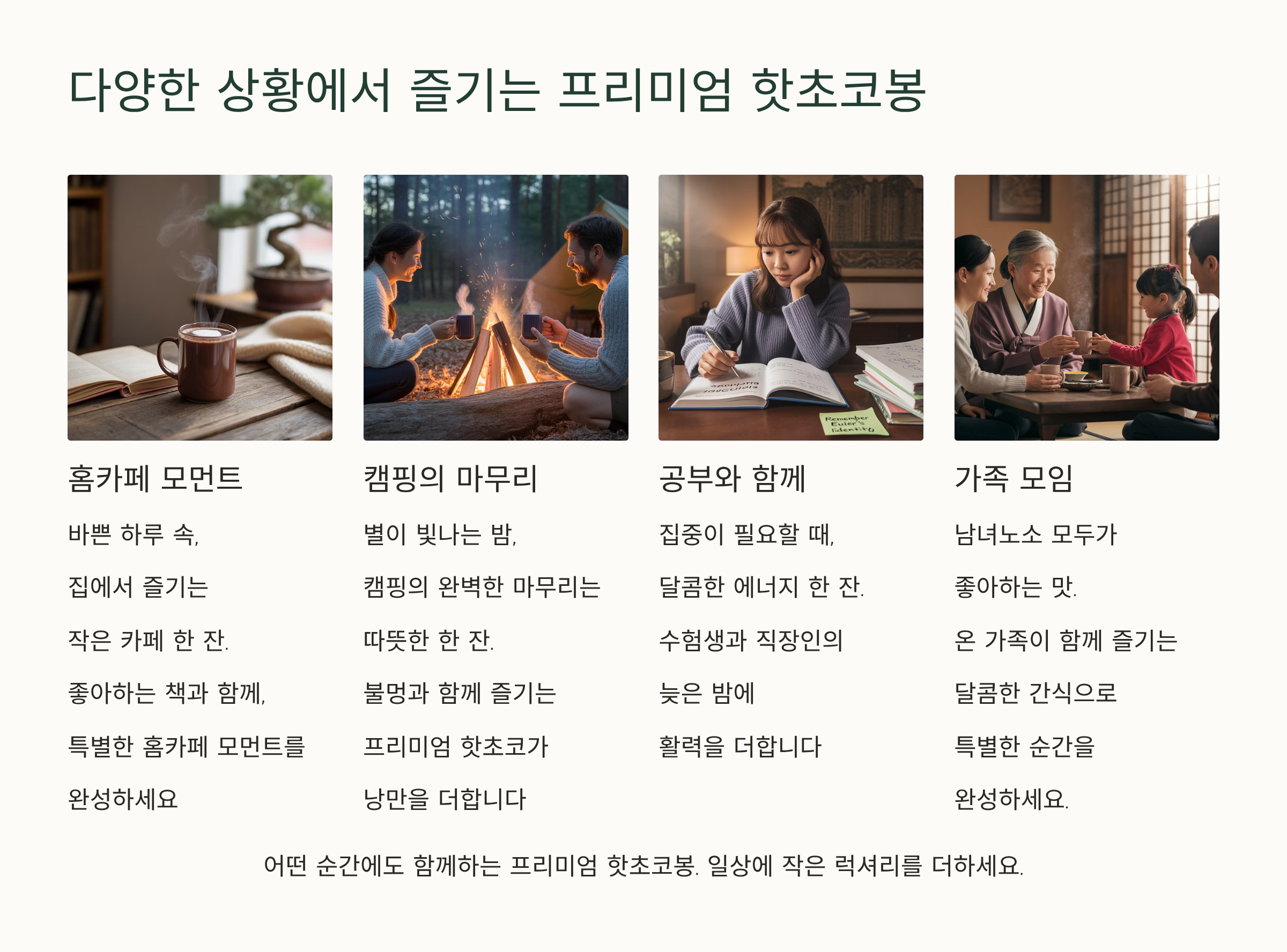 홈카페용 리얼핫초코봉 상세