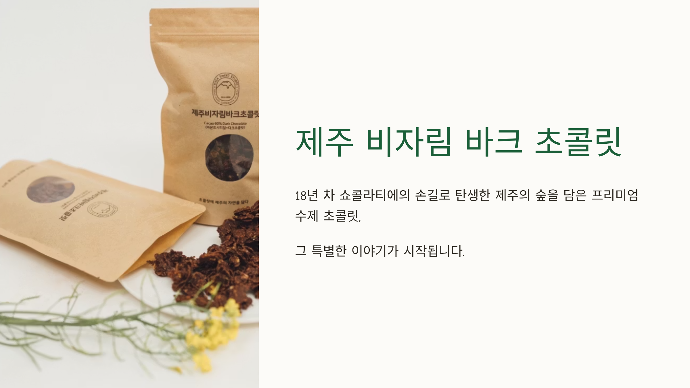 제주비자림바크초콜릿 상세