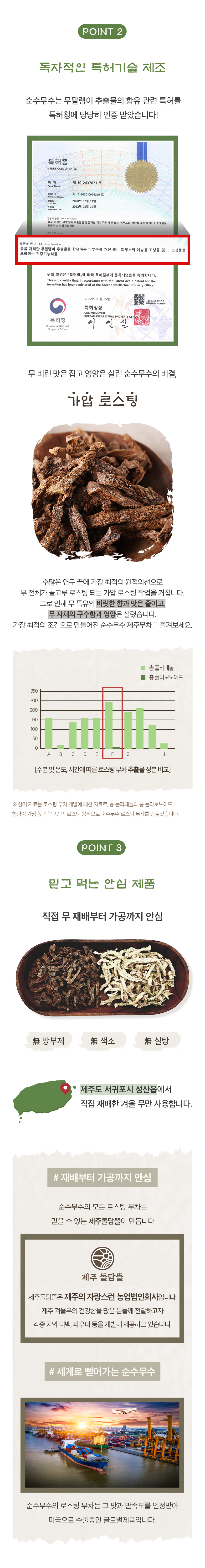 순수무수 제주산 볶은 무말랭이차 티백 건강차 전통차 무 상세