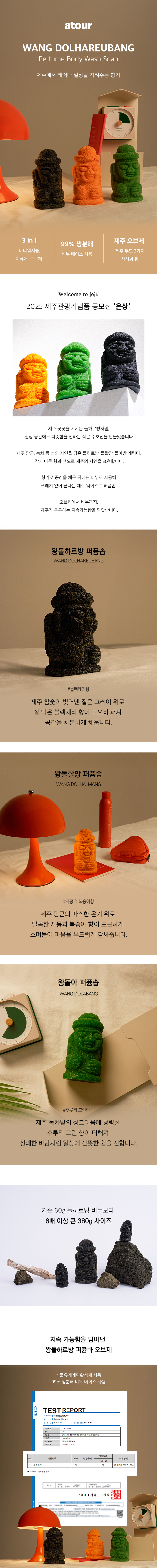 아토르 왕돌하르방 퍼퓸솝 상세