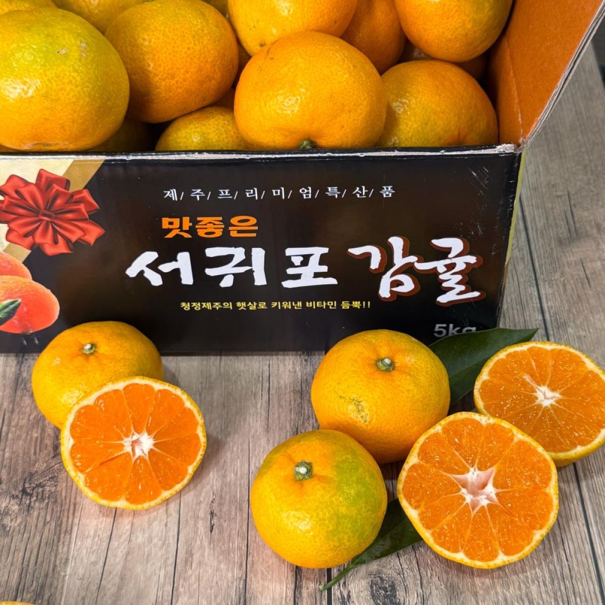 새콤달콤~ 제주노지 조생 감귤 혼합과 서귀포 유진팡