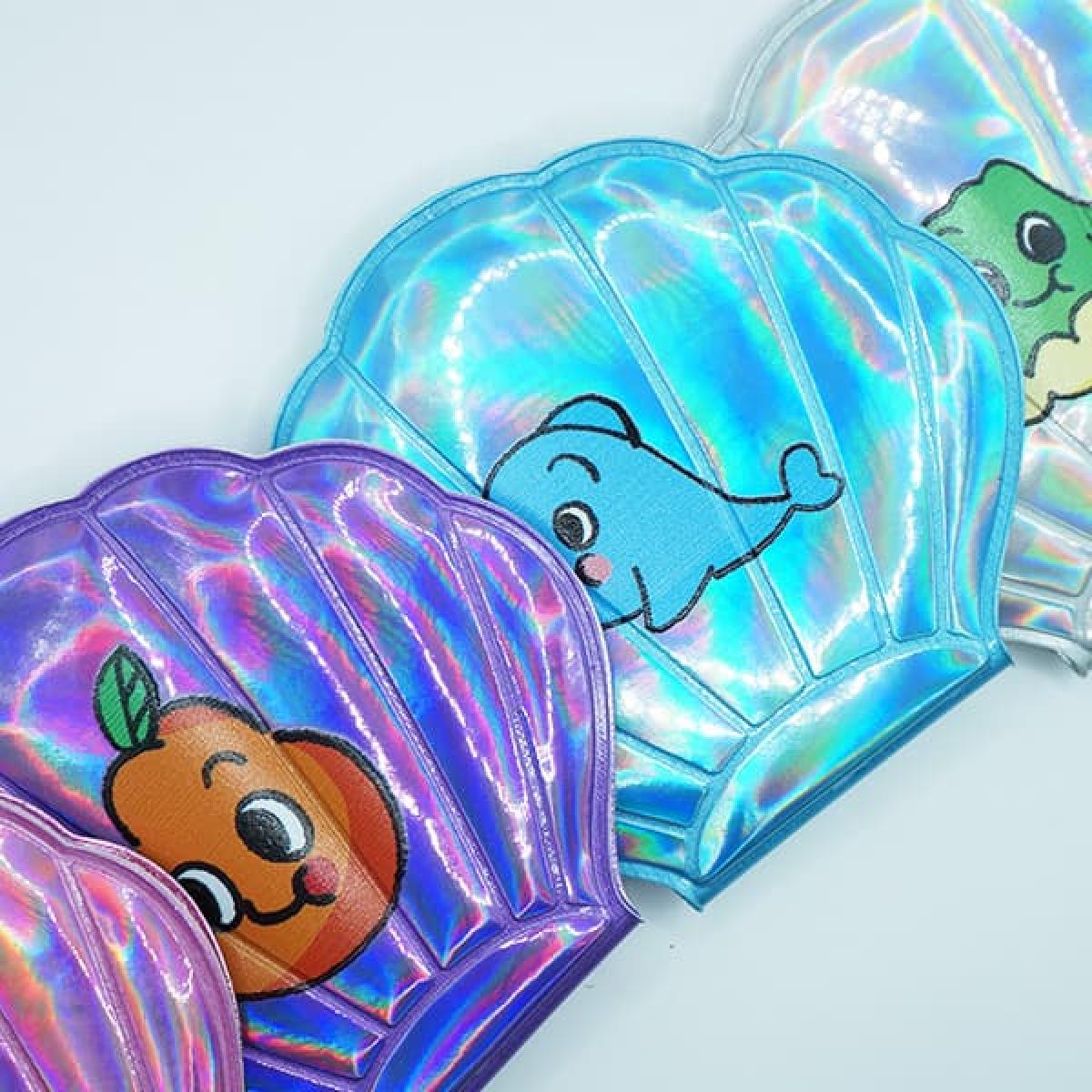 선물고팡 원해조개거울&파우치 캐릭터 휴대용 손거울