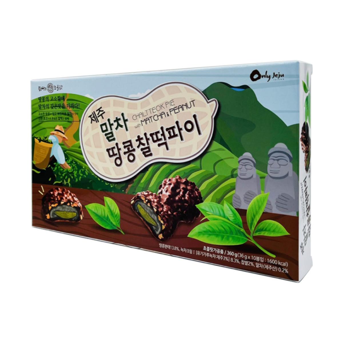 제주 말차 땅콩 찰떡파이 360g 36g x 10봉입