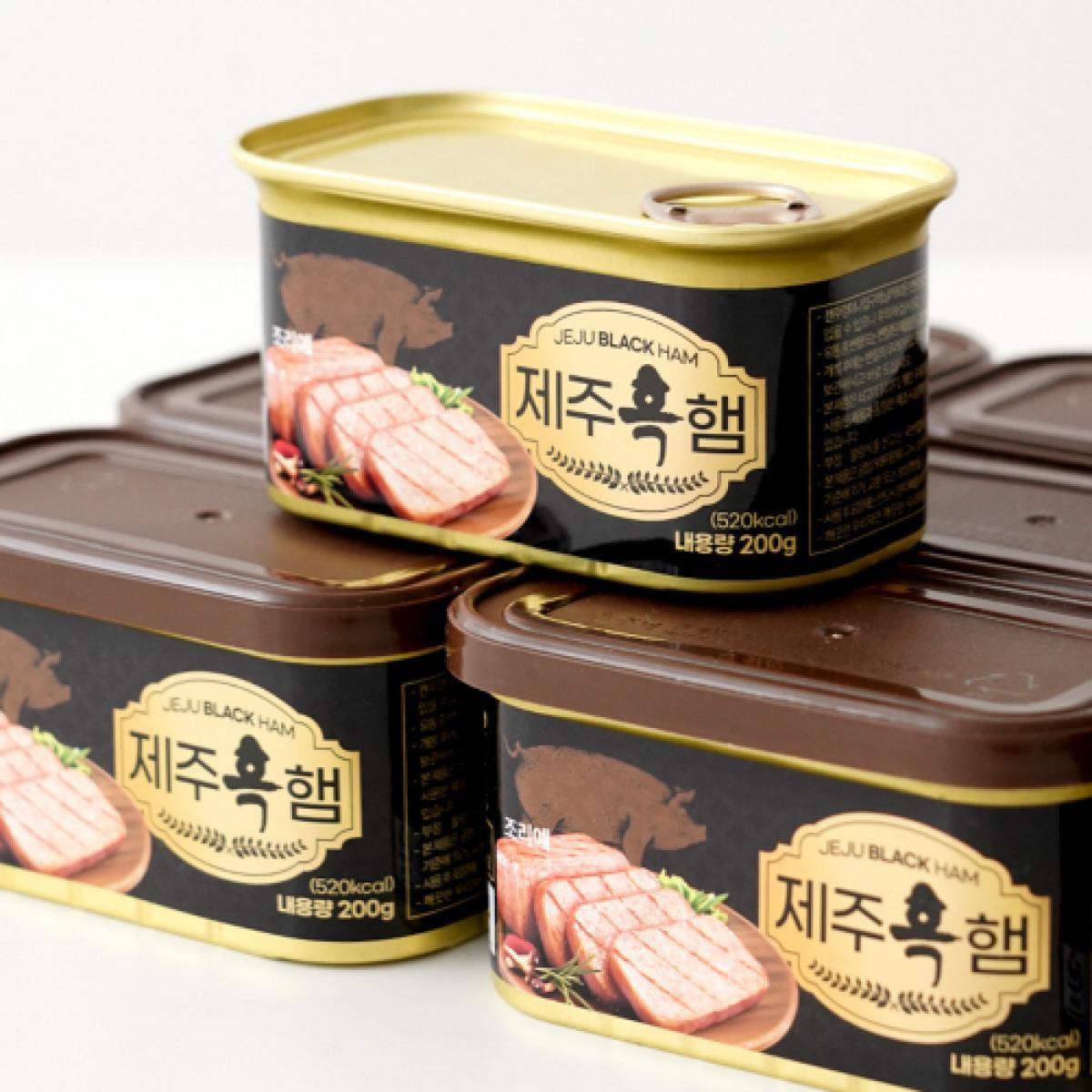 제주하우스 흑돼지 캔햄 선물세트 NEW4호
