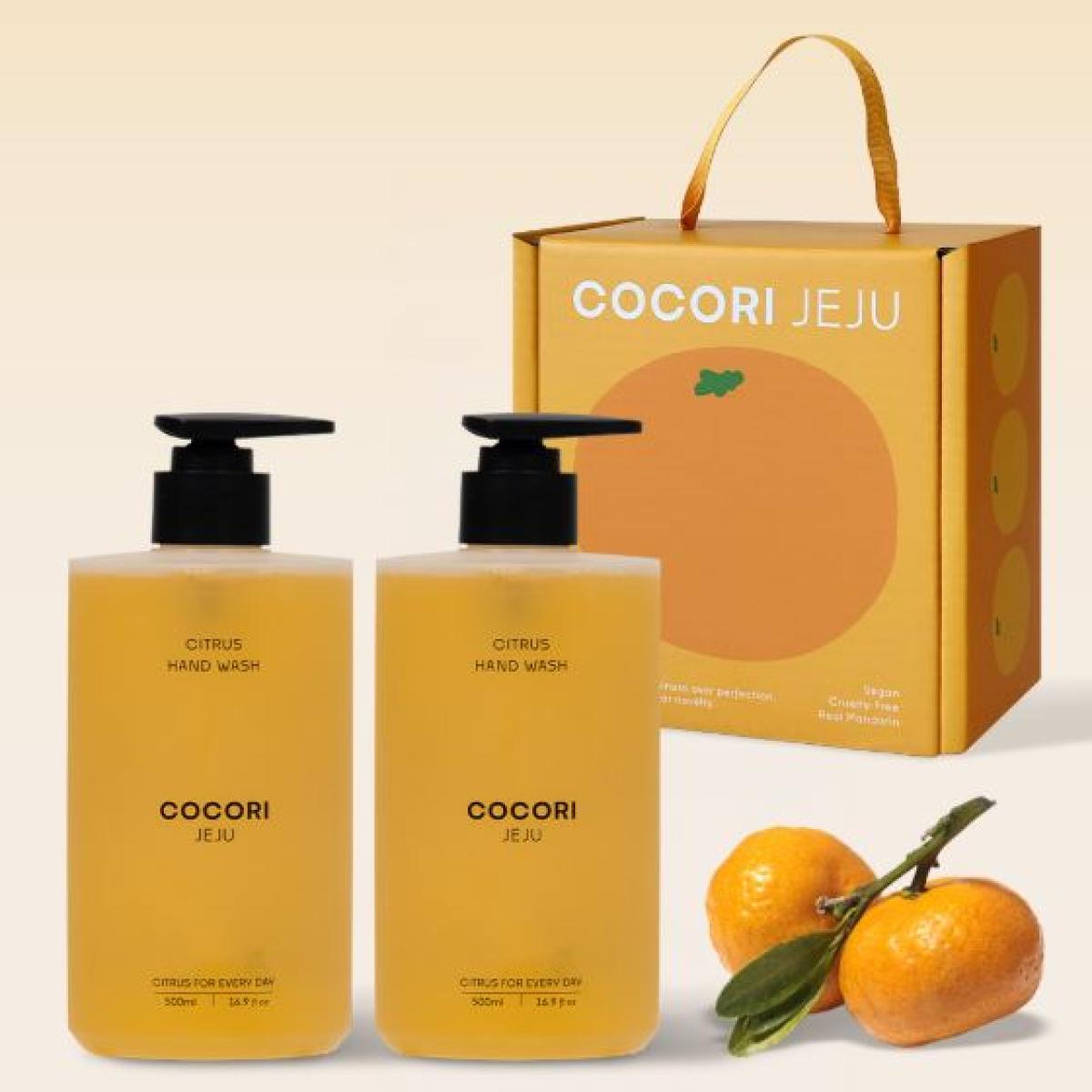 [선물포장] 코코리제주 감귤 핸드워시 500ml 2개입