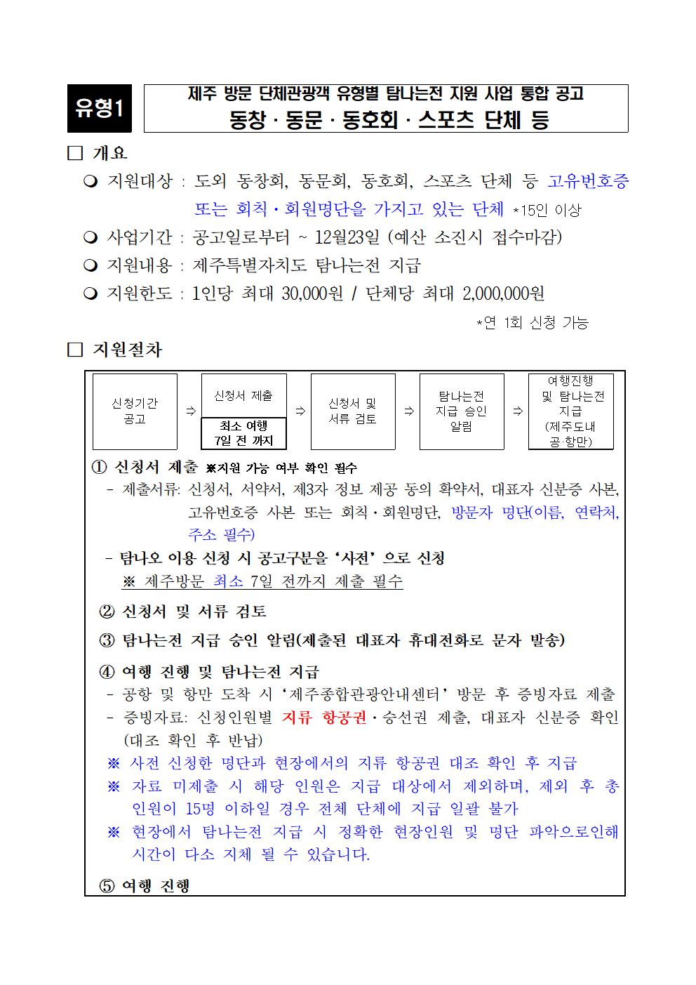 동창·동문·동호회·스포츠 단체 등 지원공고