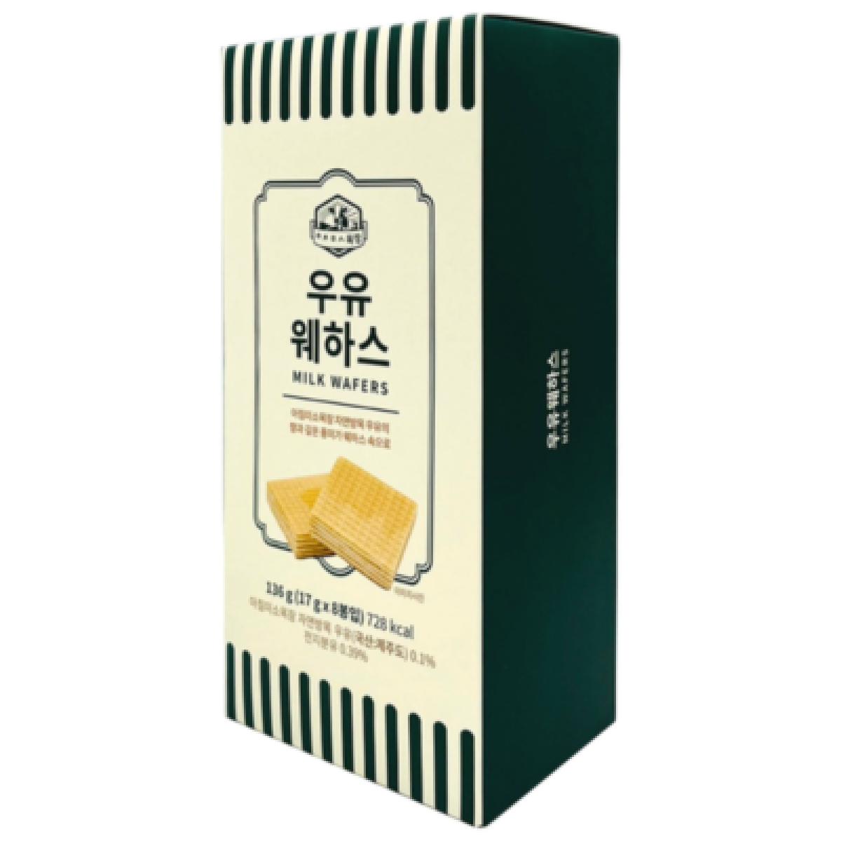 제주 ㅇㅊㅁㅅ 우유웨하스 8개입 샌드 과자 디저트 간식