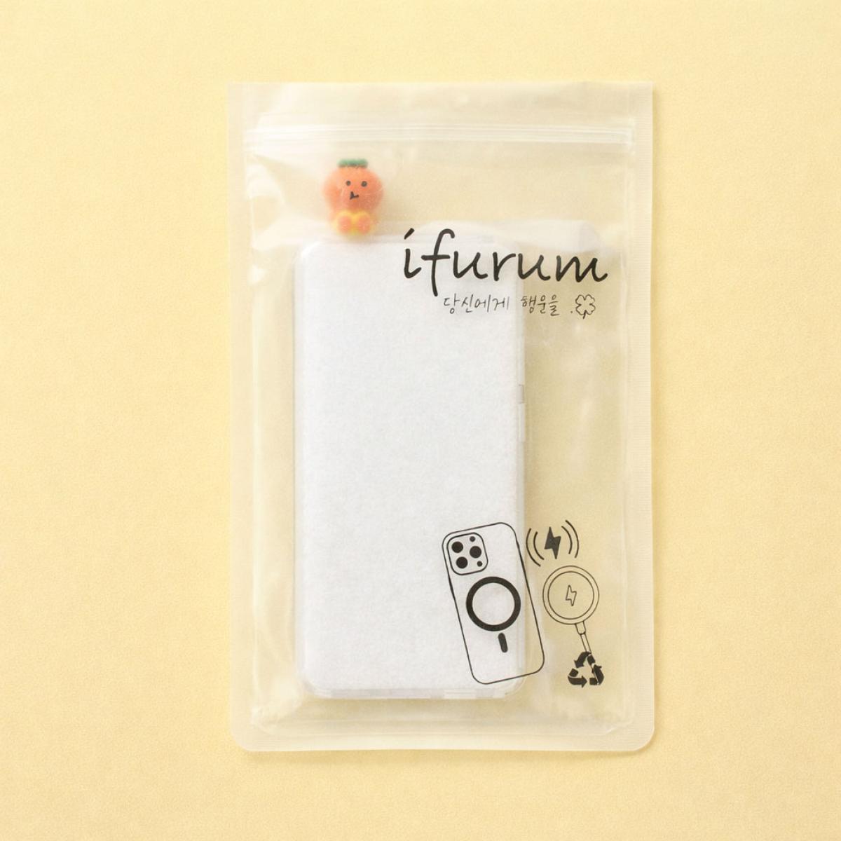 제주하우스 귤빵이 맥세이프 휴대폰 케이스 투명 변색방지