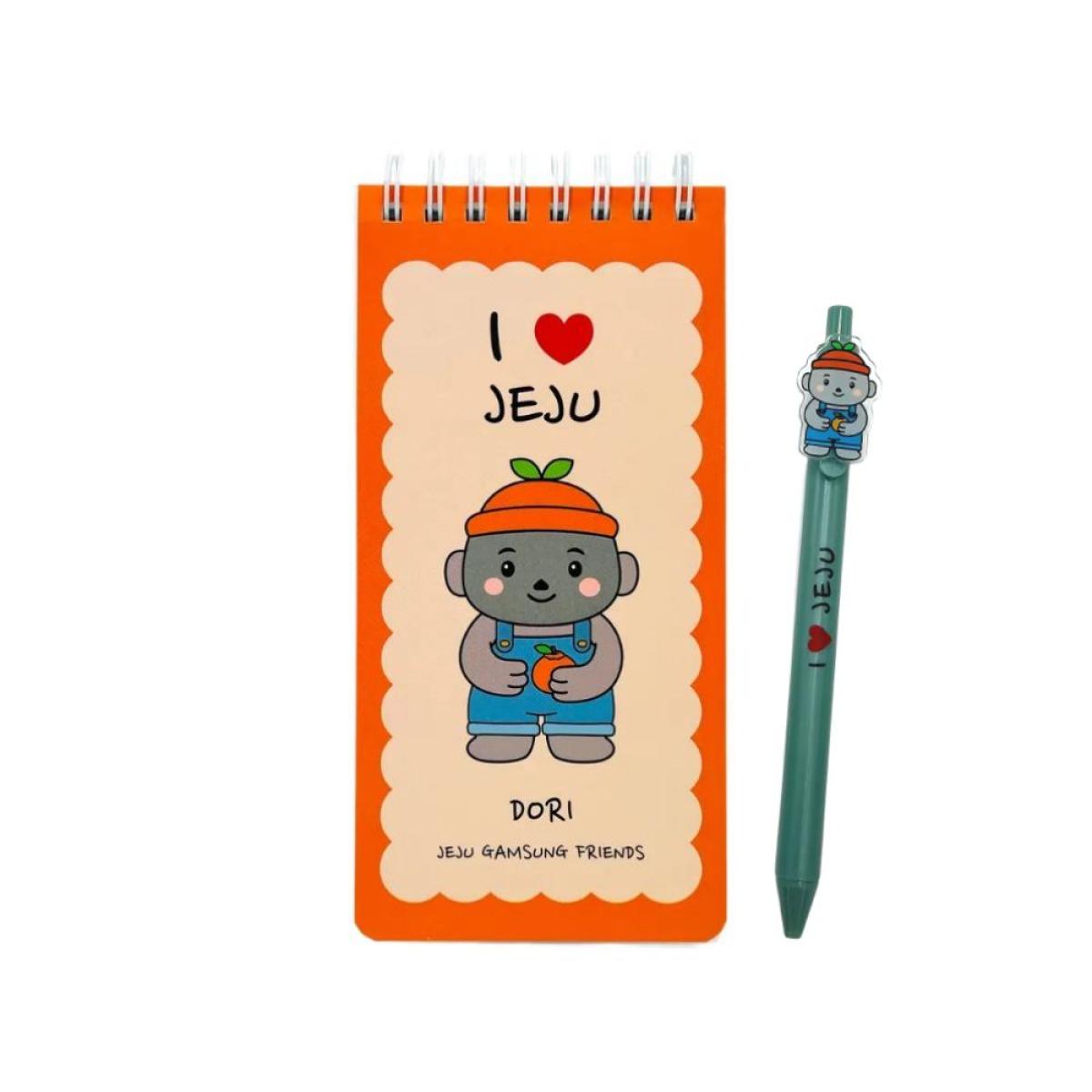 제주 갬성친구들 수첩 볼펜 세트