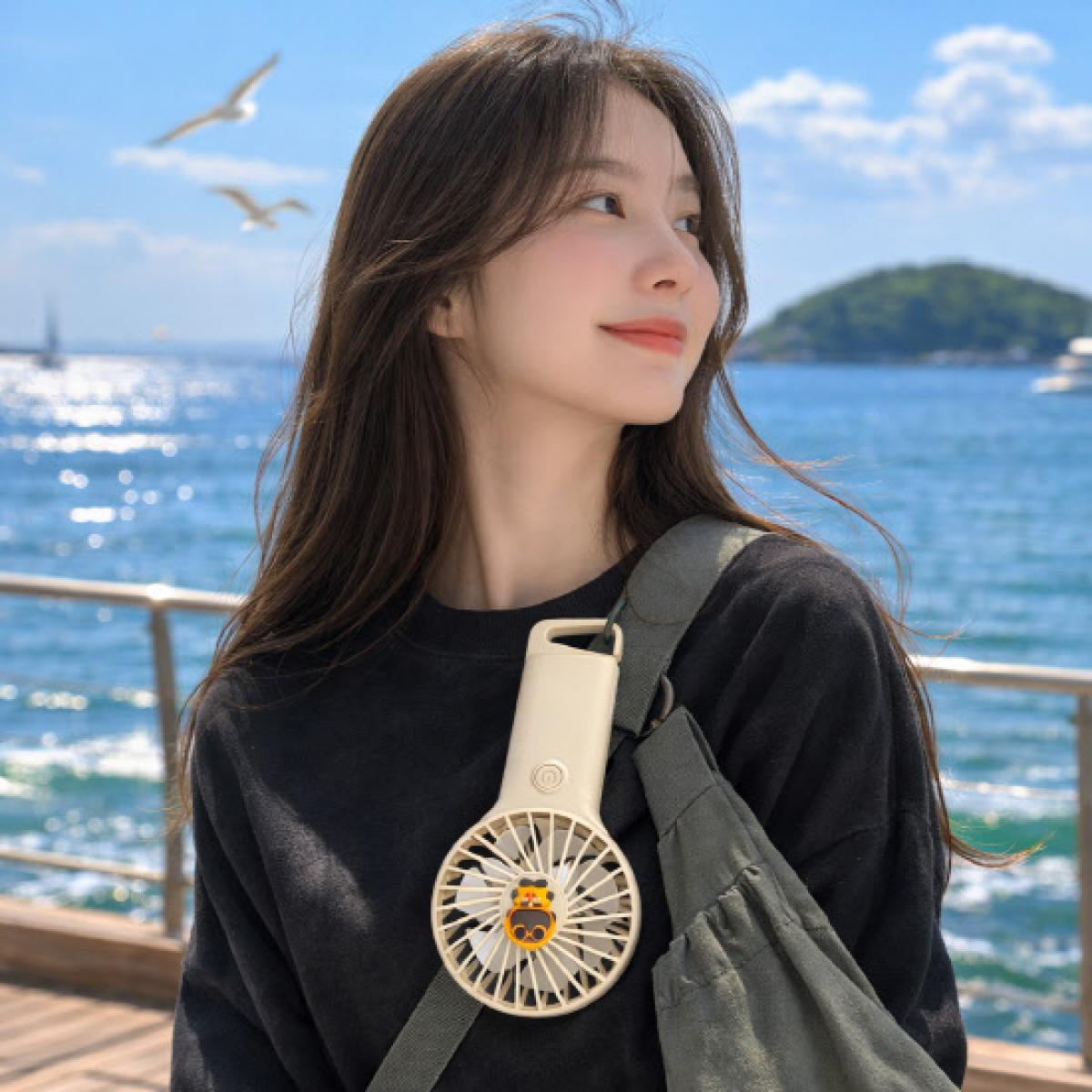 제주하우스 나르방 스탠드 핸디형 미니선풍기